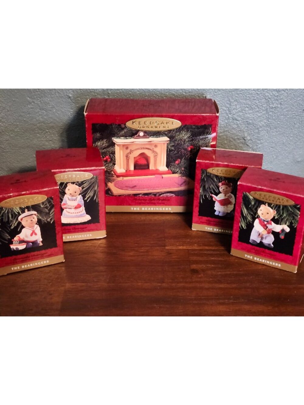 Vintage 1993 Hallmark Keepsake Bearinger Bears of Victorian Circle Christmas Orn